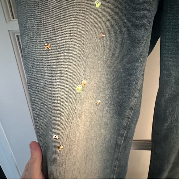 SOLD! Acne printed flared-leg jeans - Picture 7 of 7